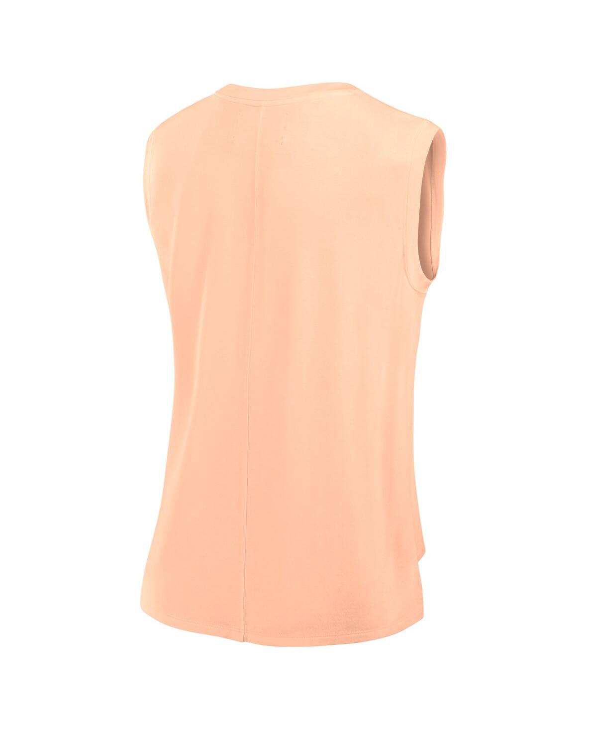 Fanatics Women's Orange Michigan Wolverines Studio Gym Tank Top In Orange
