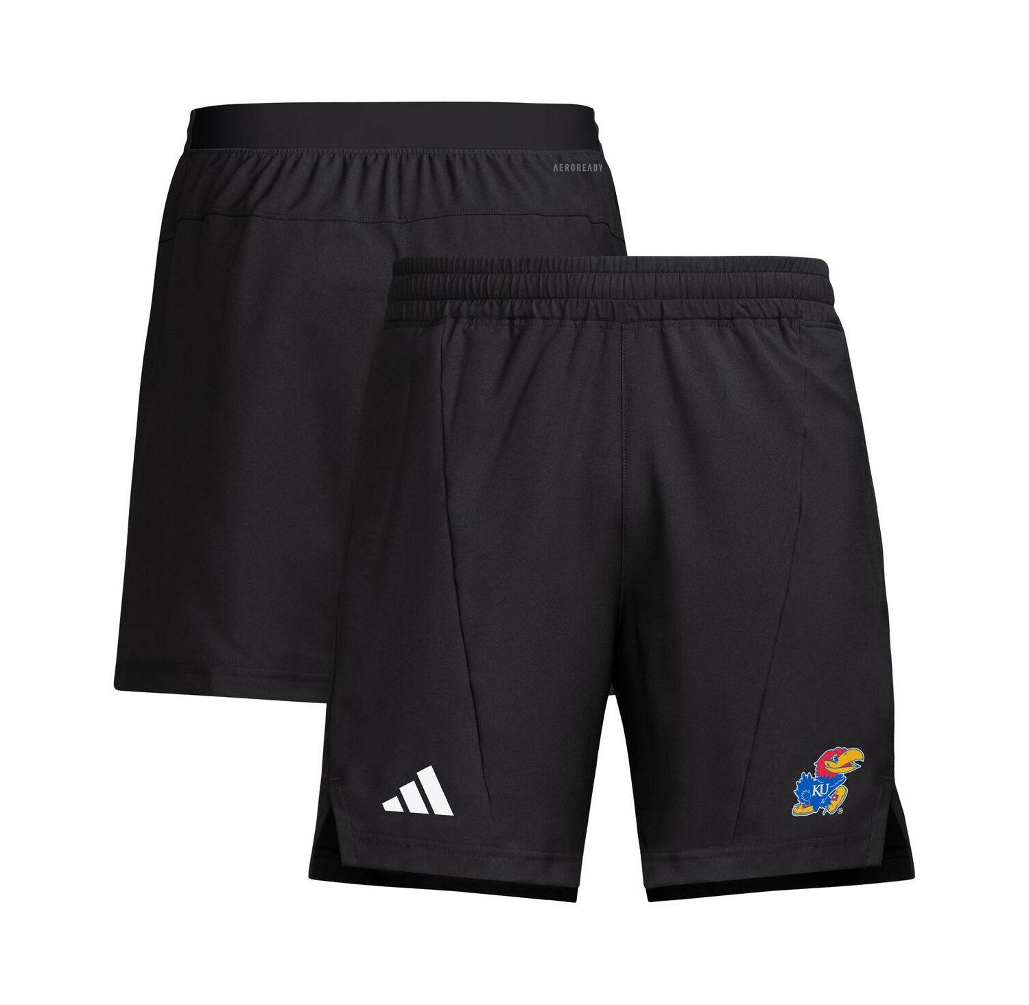 Men's Black Kansas Jayhawks Program Woven Training Shorts