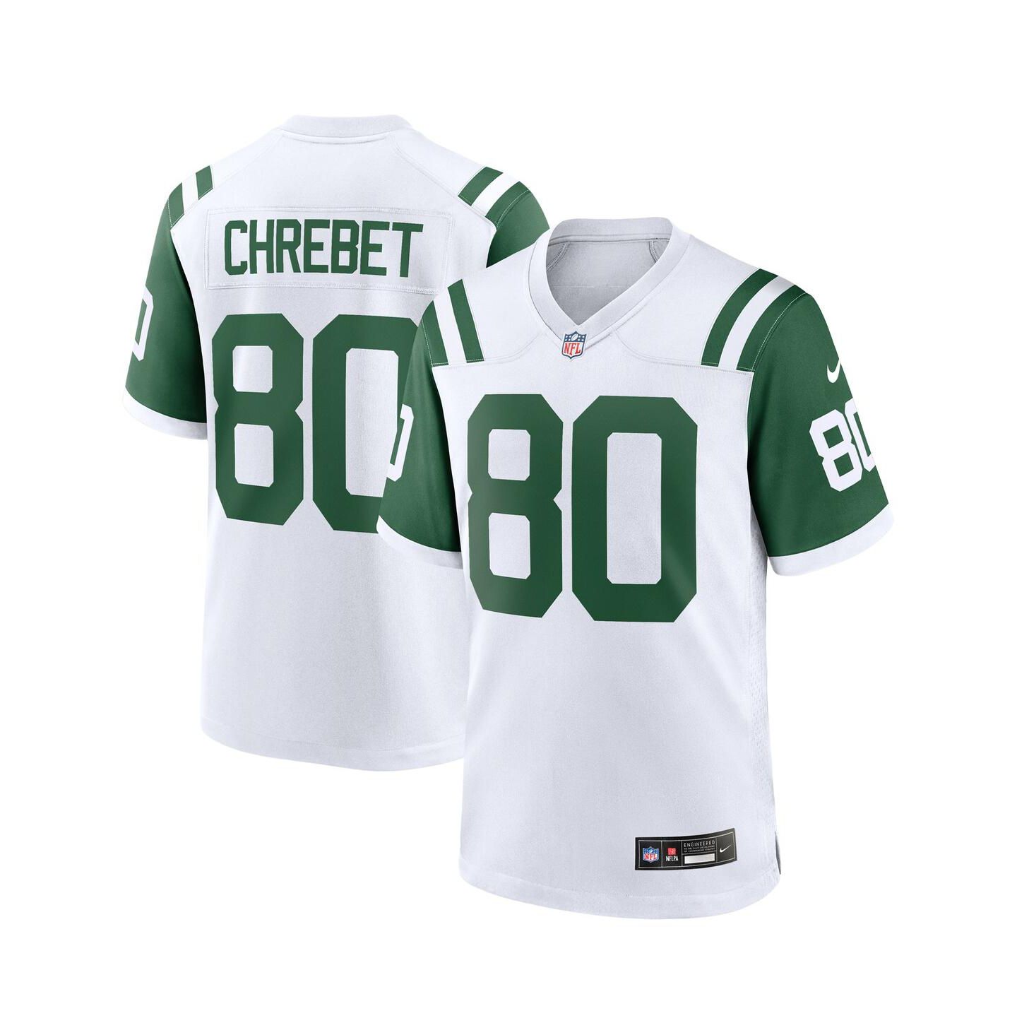 Мужской топ Nike Wayne Chrebet White New York Jets Retired Player Alternate Game Jersey — фото 1