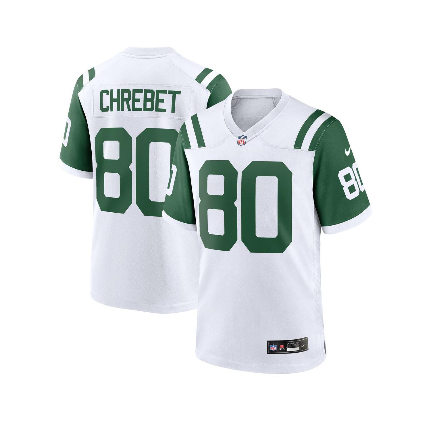 Men's Wayne Chrebet White New York Jets Retired Player Alternate Game Jersey