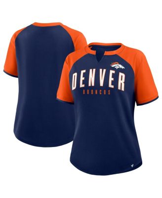 Fanatics - Women's Navy/Orange Denver Broncos Height Advantage T-Shirt