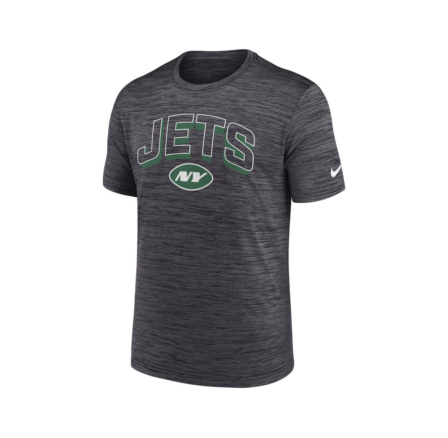 Men's Charcoal New York Jets Velocity Performance T-Shirt