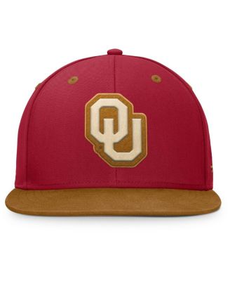 Men's Crimson/Brown Oklahoma Sooners NoBo Fitted Hat