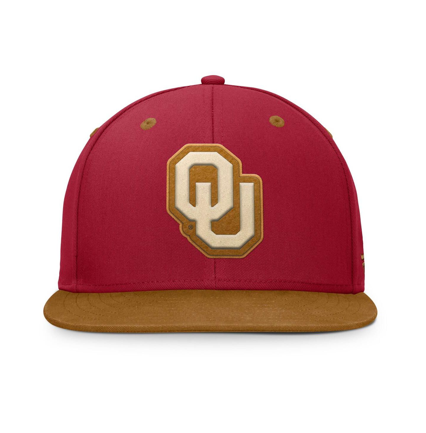 Мужская кепка Fanatics Crimson/Brown Oklahoma Sooners NoBo Fitted Hat — фото 2
