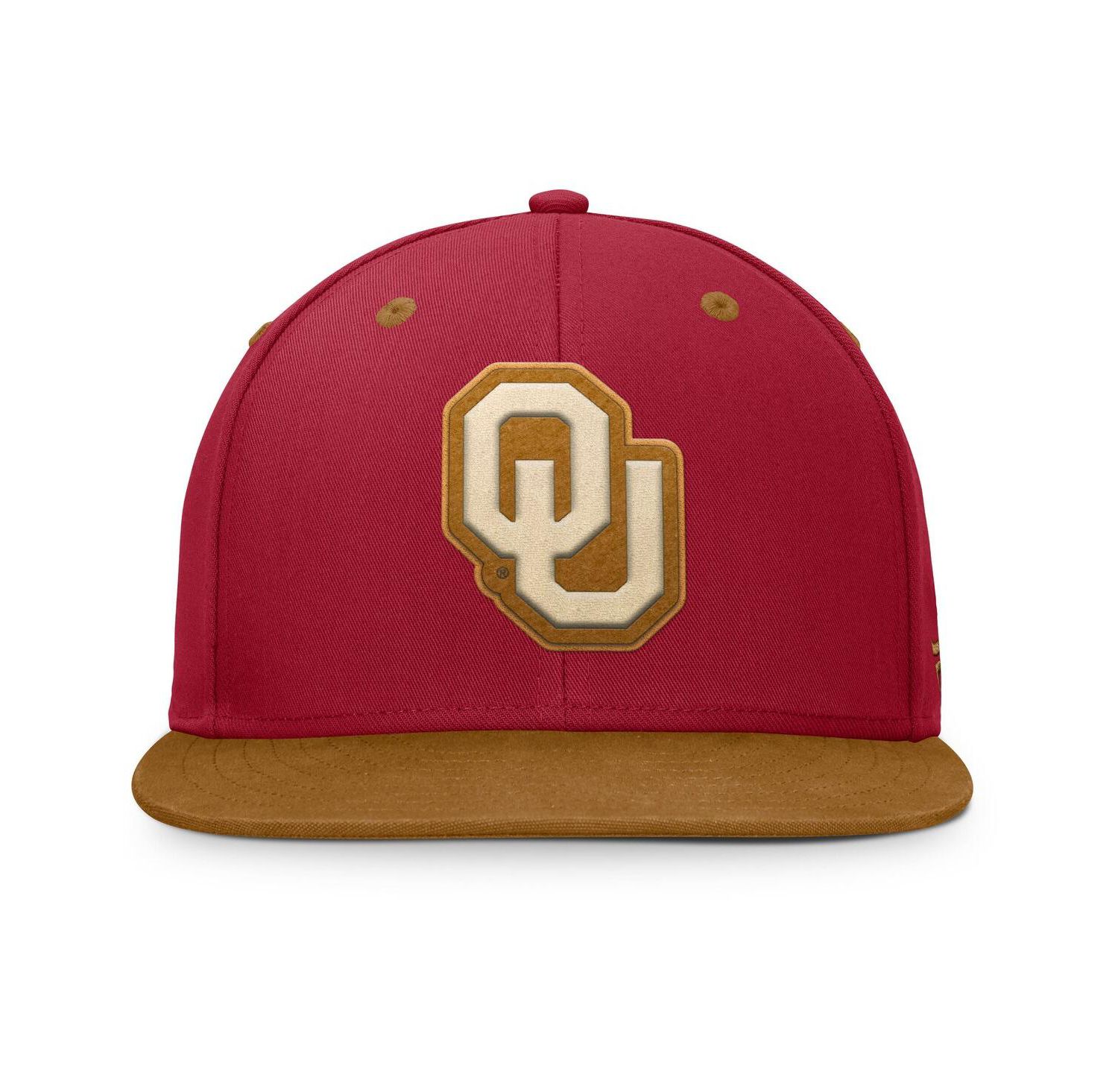 Men's Crimson/Brown Oklahoma Sooners NoBo Fitted Hat