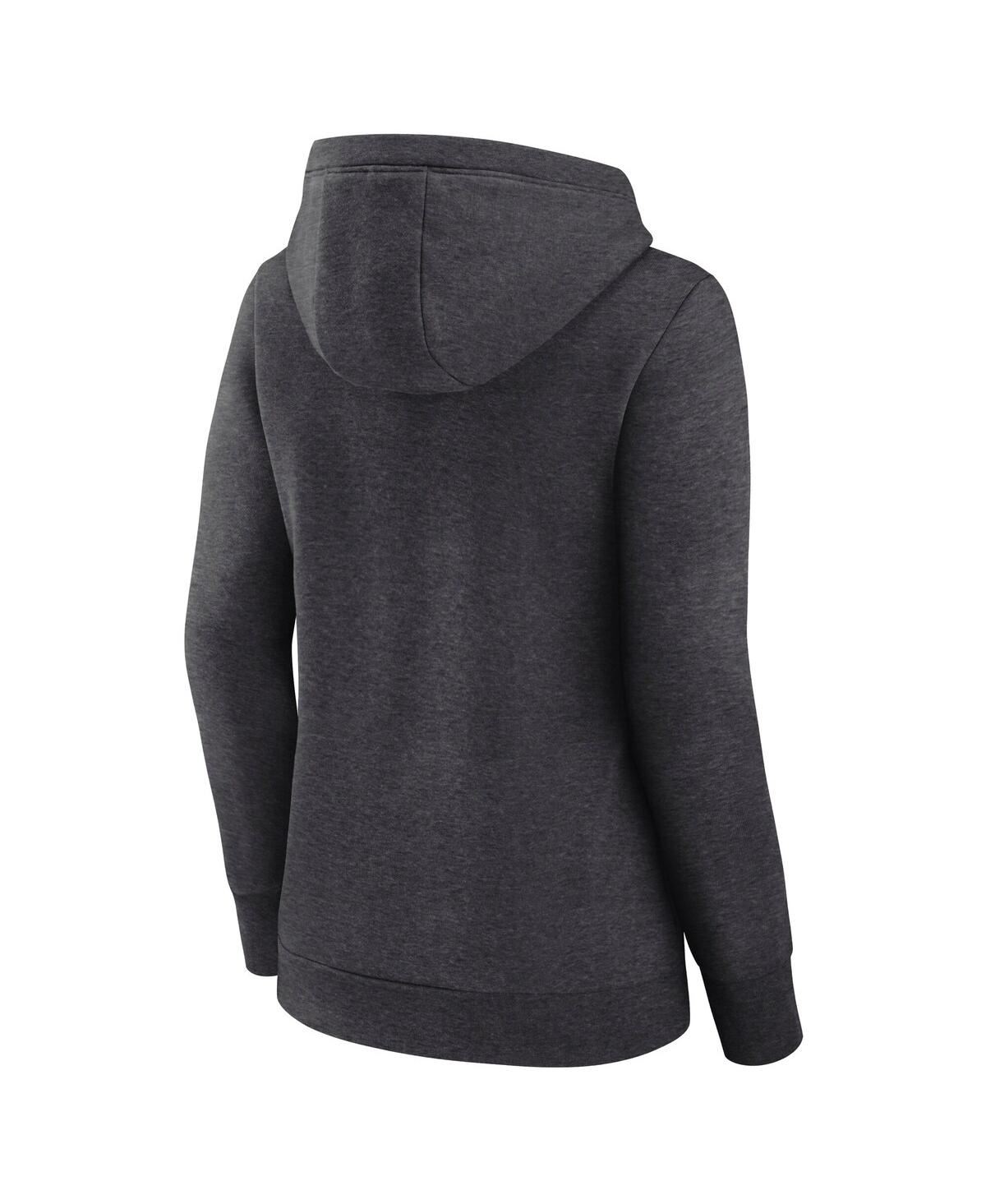 Logo Athletic Women's Heather Charcoal Baltimore Orioles Logo Triumphant V-neck Pullover Hoodie In Gray