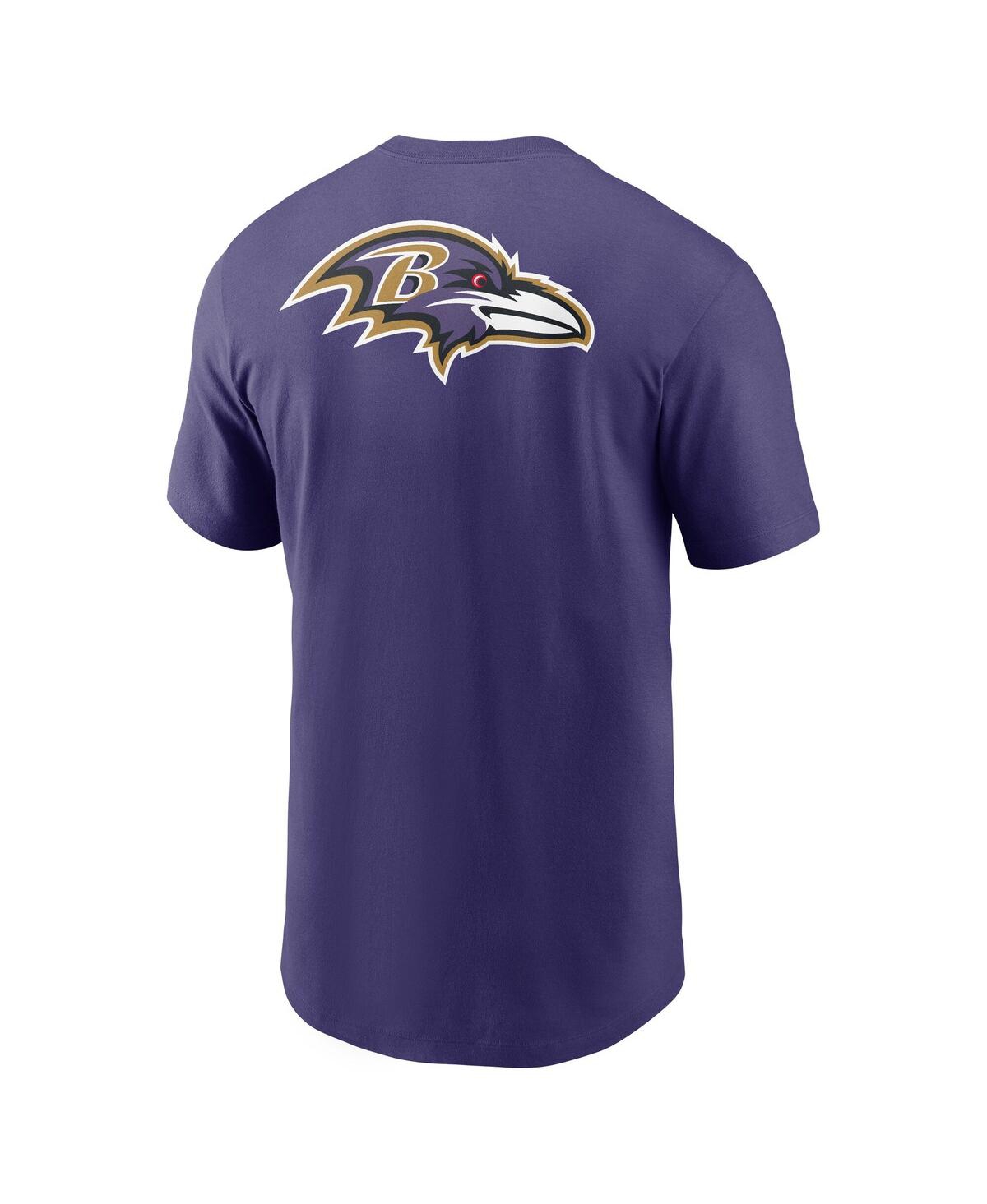 Nike Purple Baltimore Ravens Rewind Front And Back Hit Essential T-shirt In Purple