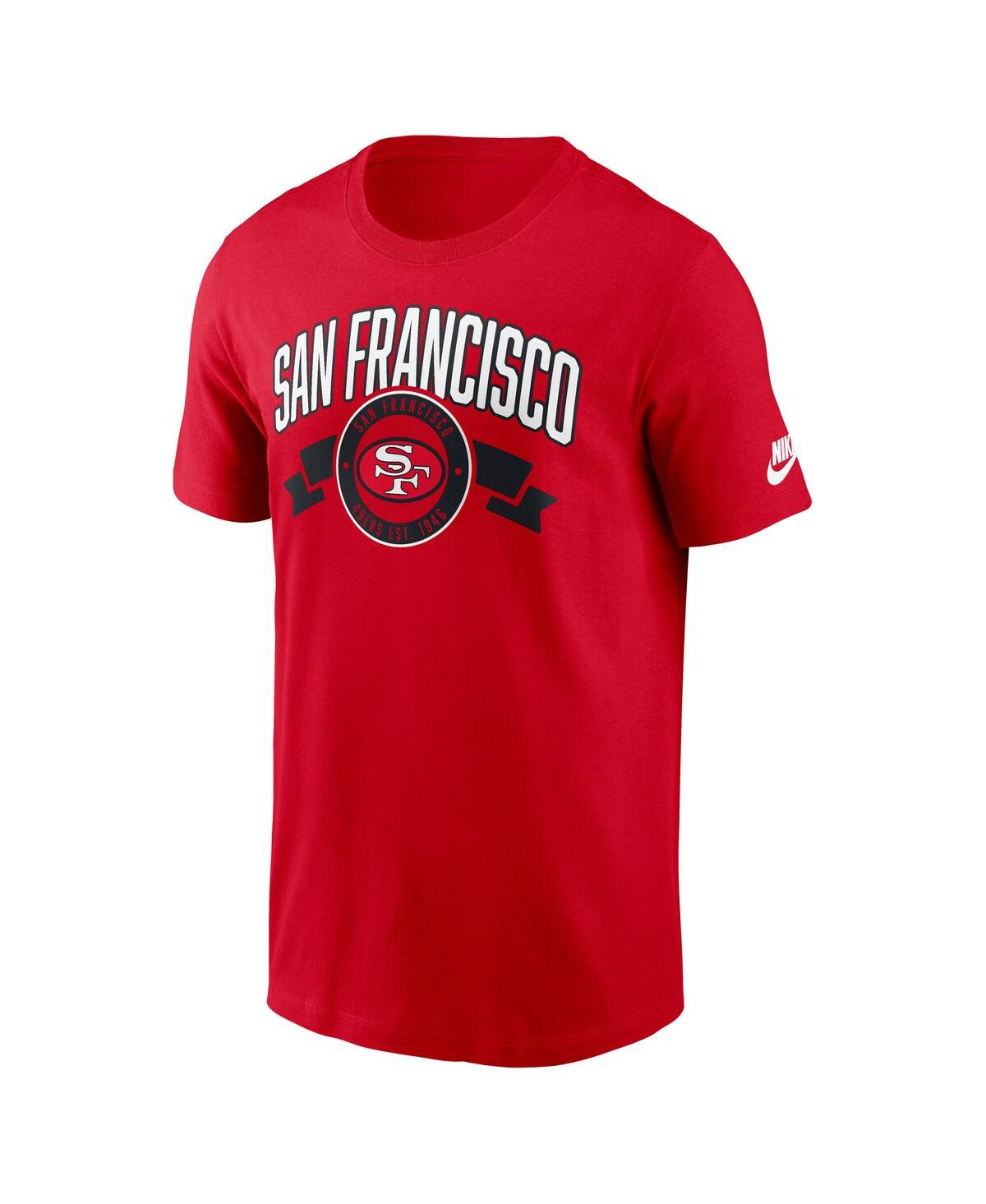 Nike Scarlet San Francisco 49ers Rewind Front And Back Hit Essential T-shirt In Red