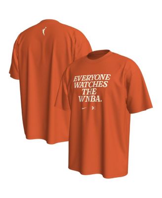 Nike - Men's and Women's x TOGETHXR Everyone Watches The WNBA Orange T-Shirt