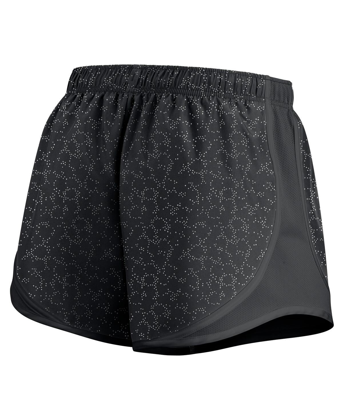 Nike Women's Black Ohio State Buckeyes Tempo Pattern Performance Shorts In Black