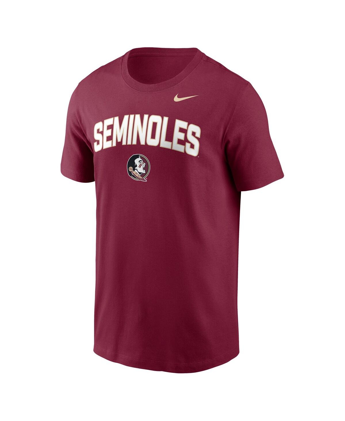 Nike Florida State Primetime Arch Stack  Men's College T-shirt In Burgundy