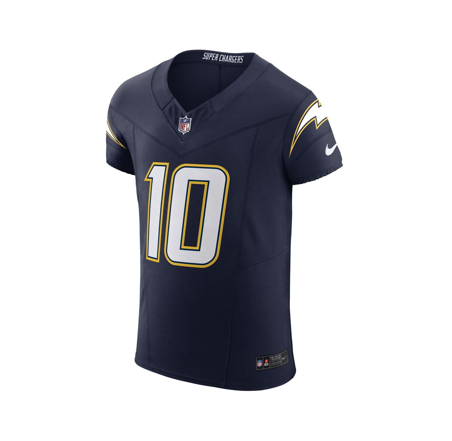 Men's Justin Herbert Navy Los Angeles Chargers Alternate Super Chargers Vapor F.U.S.E. Elite Jersey