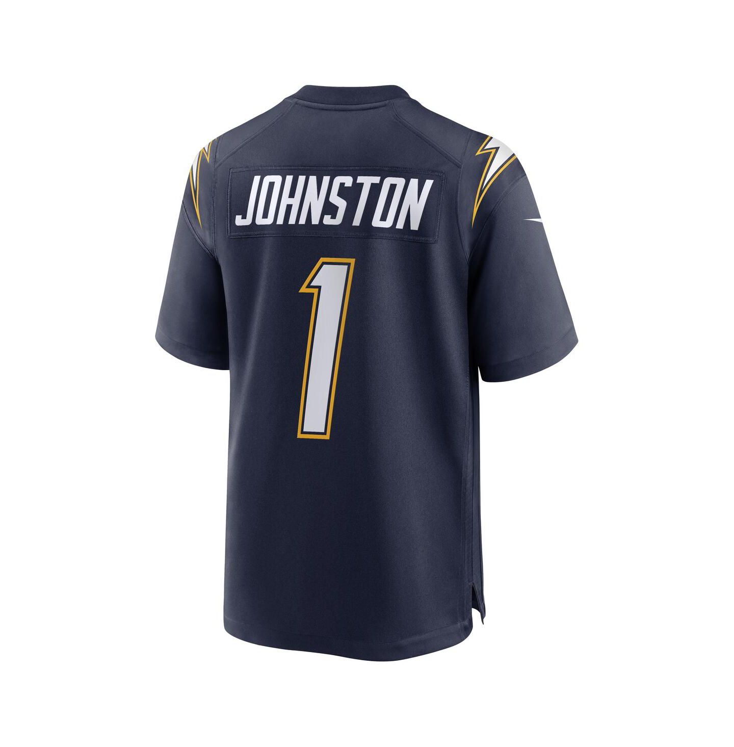 Мужской топ Nike Quentin Johnston Navy Los Angeles Chargers Alternate Super Chargers Game Player Jersey — фото 3