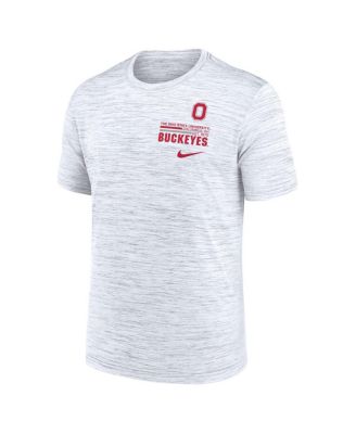 Men's Gray Ohio State Buckeyes Velocity Stacked Performance T-Shirt