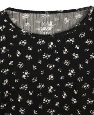 Little and Big Girls' Rib Whisper Jersey Pajama with Headband, 3-Piece Set