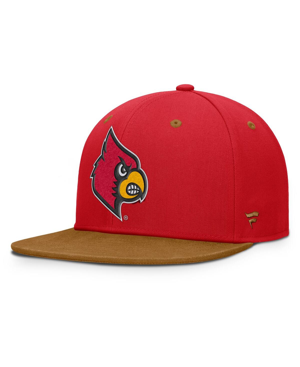 Fanatics Men's Red/brown Louisville Cardinals Nobo Fitted Hat In Multi