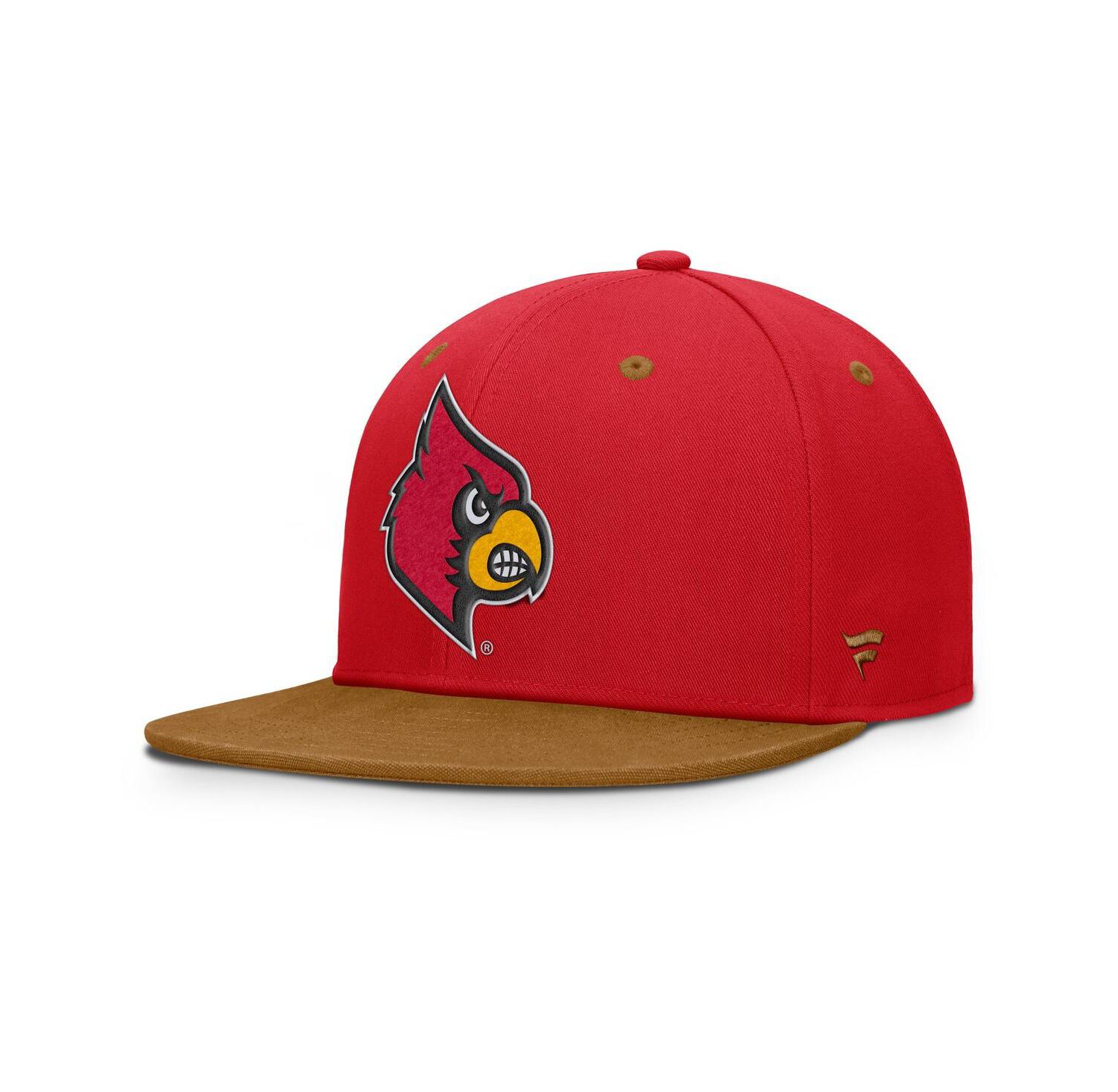 Men's Red/Brown Louisville Cardinals NoBo Fitted Hat