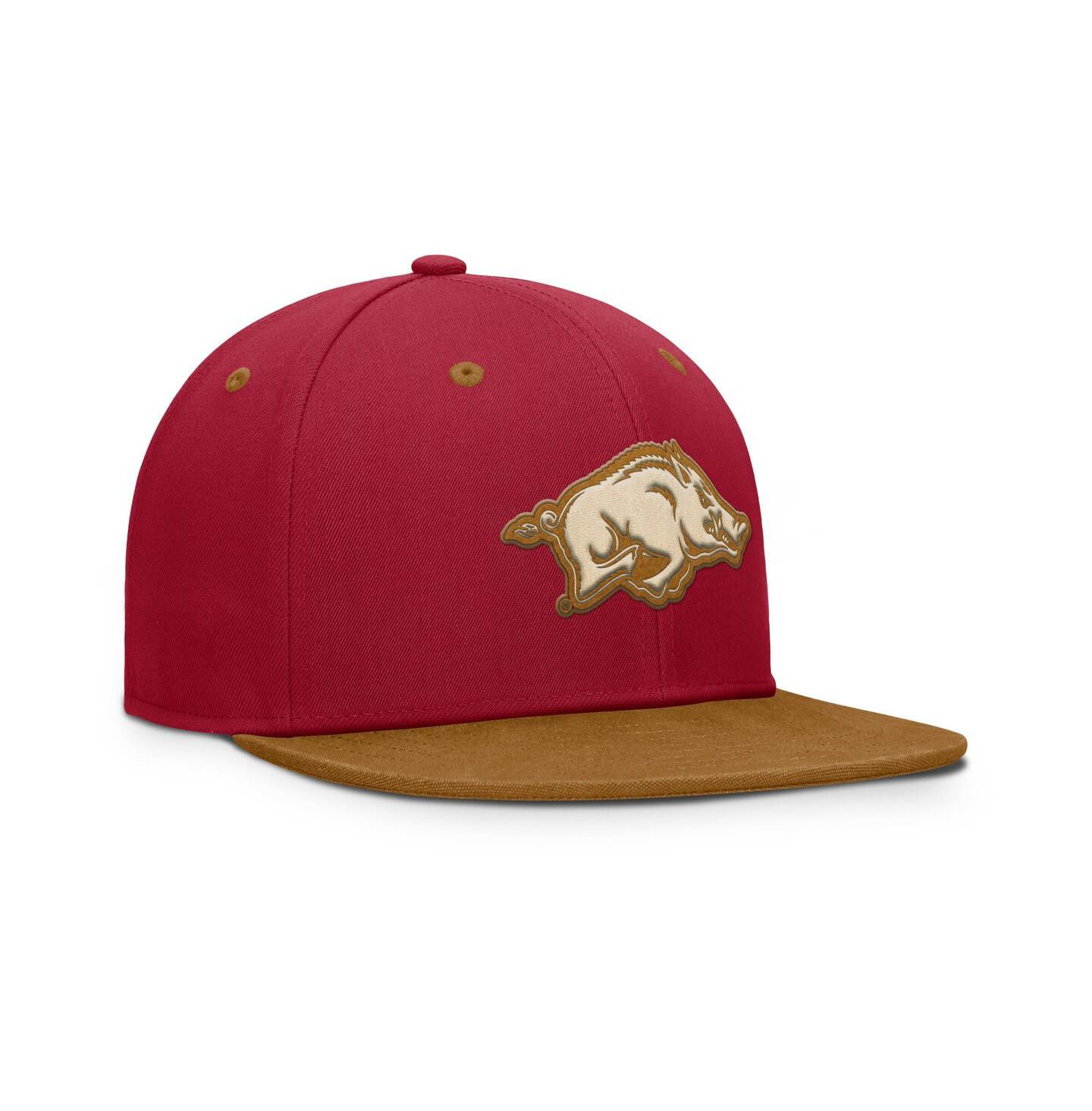 Мужская кепка Fanatics Cardinal/Brown Arkansas Razorbacks NoBo Fitted Hat — фото 3