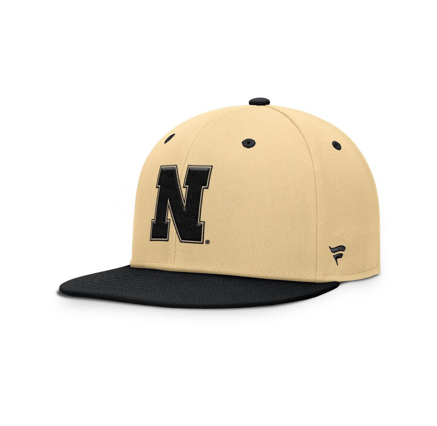 Men's Khaki/Black Nebraska Huskers Balance Fitted Hat
