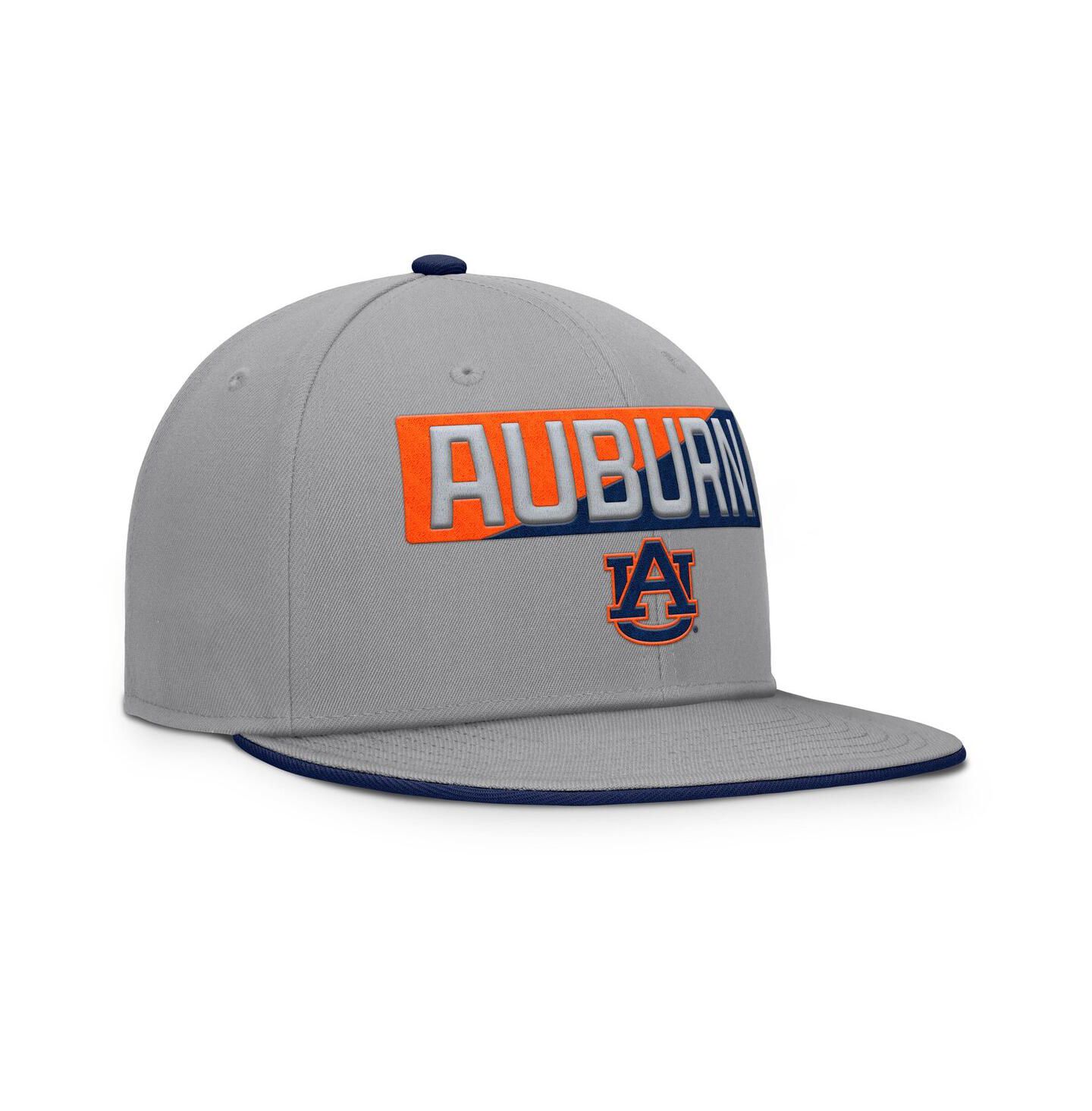 Мужские головные уборы Fanatics Gray Auburn Tigers Duo Snapback Hat — фото 3
