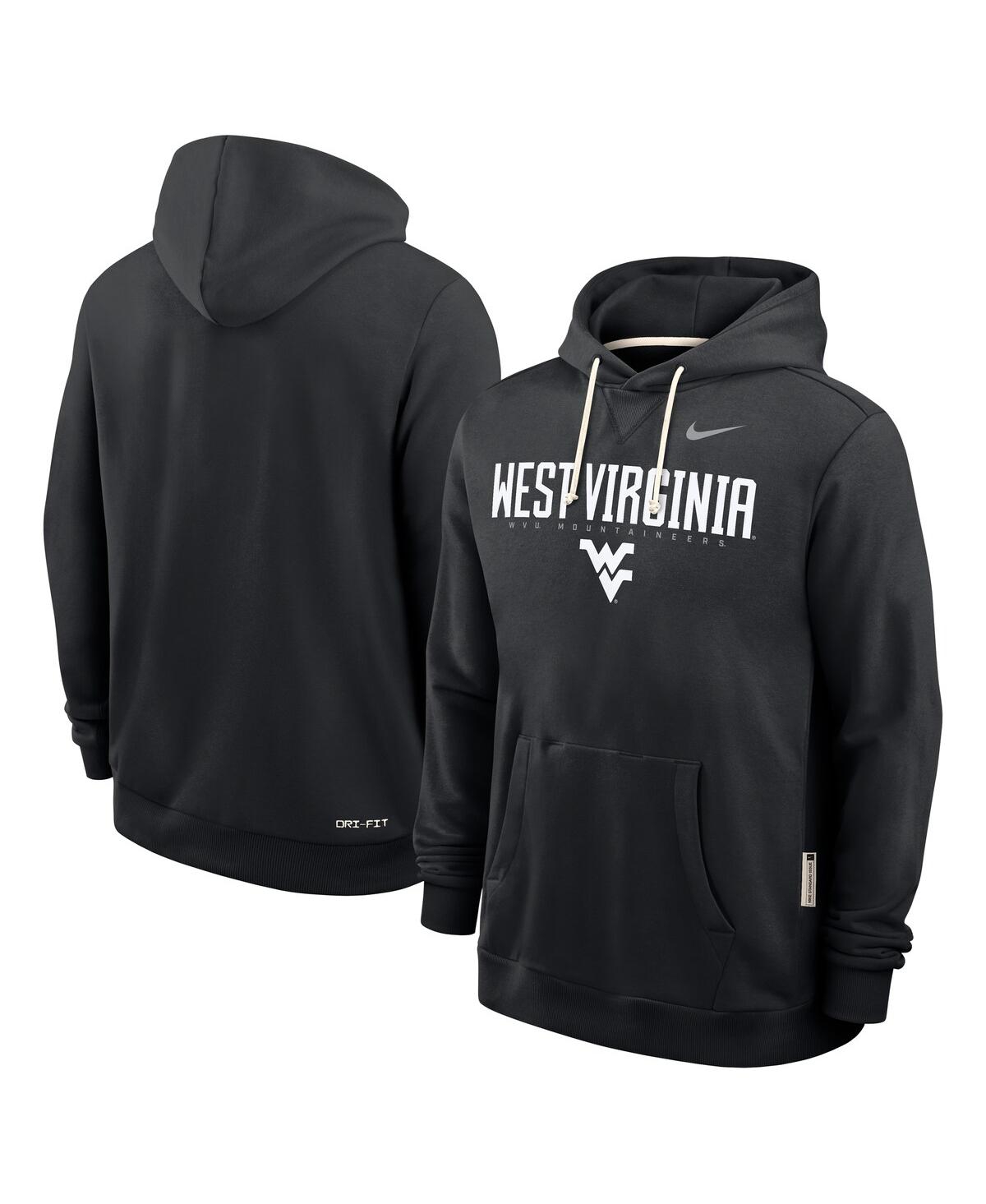 Nike Black West Virginia Mountaineers 2025 Sideline Standard Issue Dri-fit Hoodie In Black