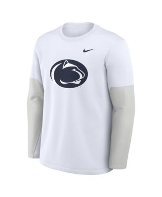 Men's White Penn State Nittany Lions 2025 Sideline Coach Performance Long Sleeve T-Shirt
