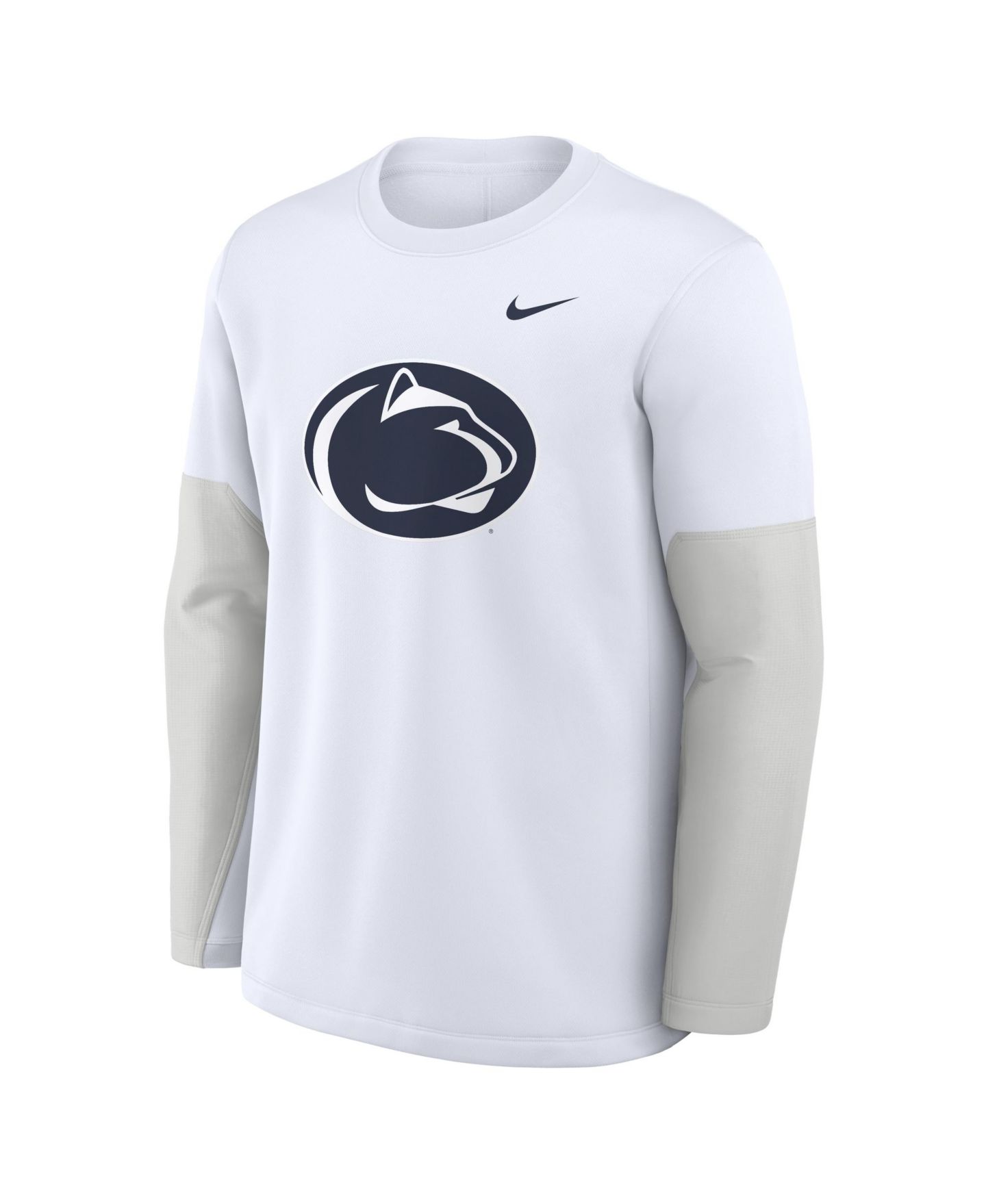 Мужская футболка Nike White Penn State Nittany Lions 2025 Sideline Coach Performance Long Sleeve — фото 5