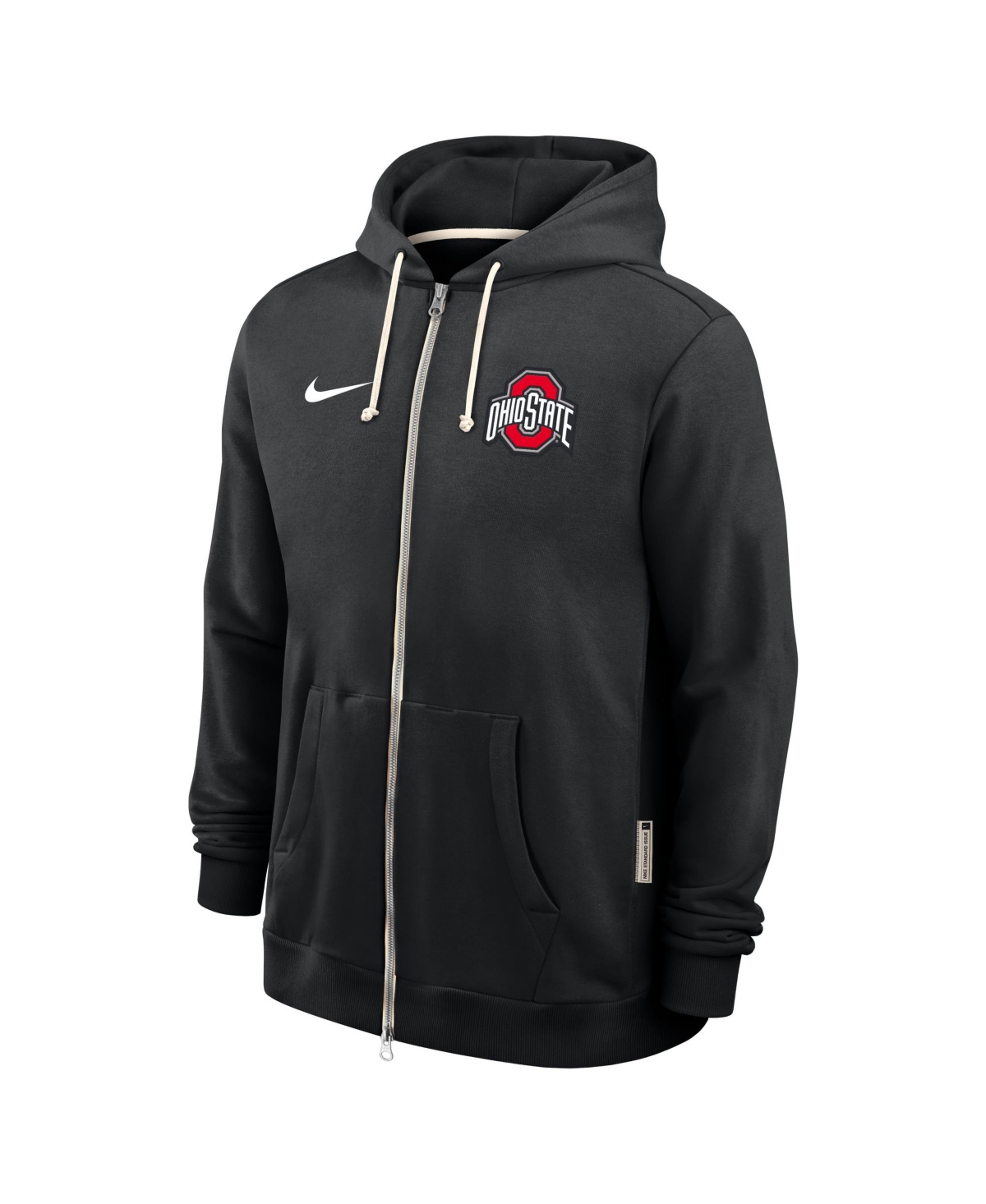 Nike Black Ohio State Buckeyes 2025 Sideline Standard Issue Dri-fit Full-zip Hoodie In Black