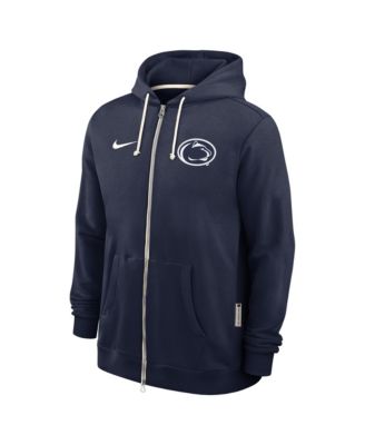 Men's Navy Penn State Nittany Lions 2025 Sideline Performance Full-Zip Hoodie