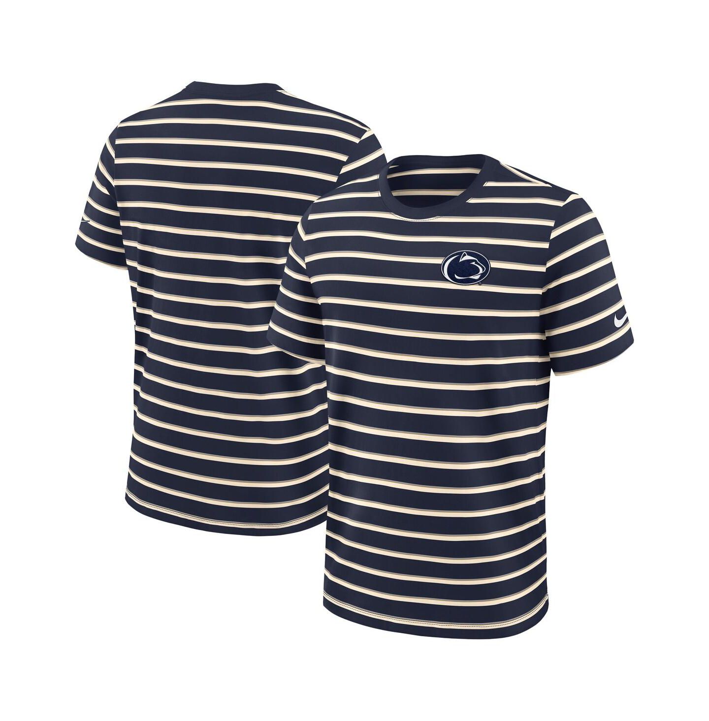 Мужская футболка Nike Navy Penn State Nittany Lions Athletic Prep Legacy Summit Stripe — фото 4