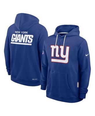 Nike - Men's Royal New York Giants Sideline Standard Issue Initial Home Dri-FIT Hoodie