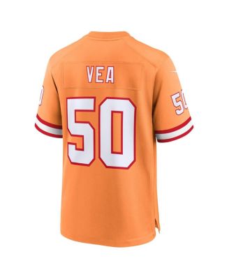 Men's Vita Vea Creamsicle Tampa Bay Buccaneers 50th Season Game Jersey