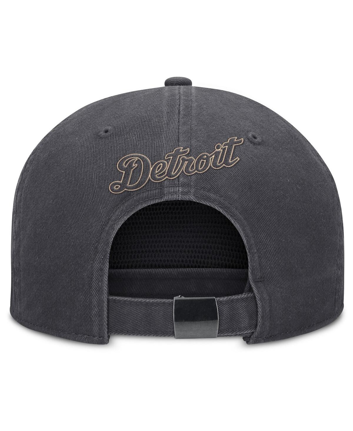 Nike Men's Anthracite Detroit Tigers Monotone Pro Adjustable Hat In Gray