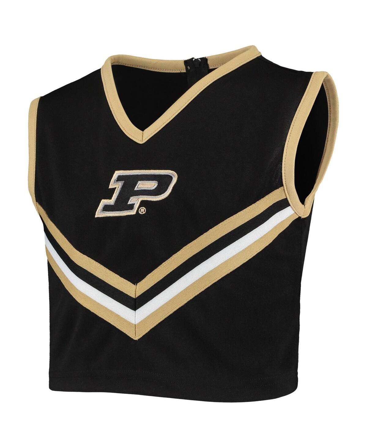 Little King Apparel Little King Big Girls 2-piece Black Purdue Boilermakers Cheer Set In Black
