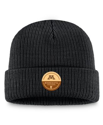 Top of the World - Men's Black Minnesota Golden Gophers Uroot4 Patch Cuffed Knit Hat