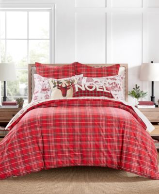 Home Yuletide Reversible 3-Pc. Duvet Cover Set, Queen