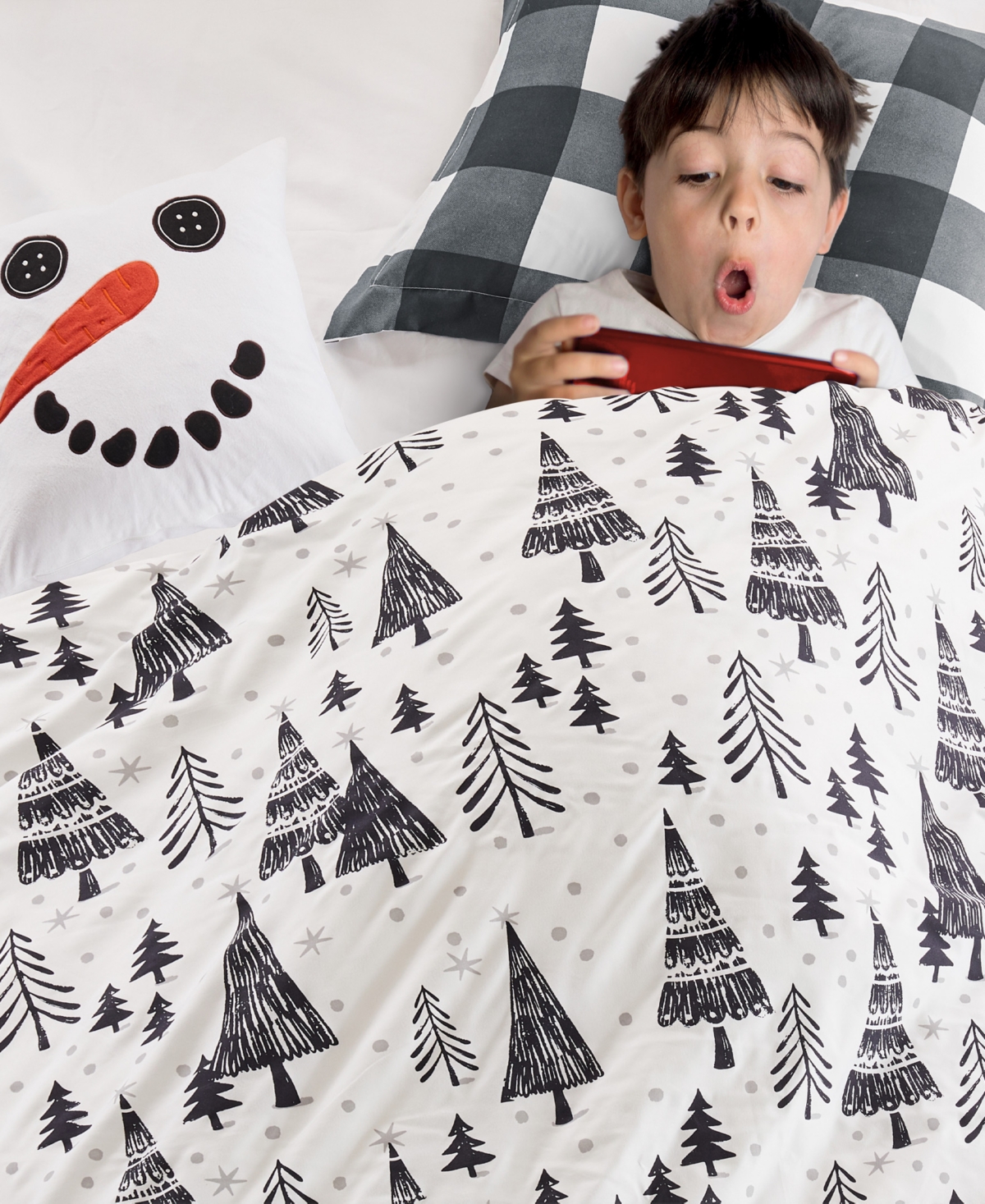 Levtex Home Merry And Bright Northern Star Reversible 3-pc. Comforter Set, King In Black