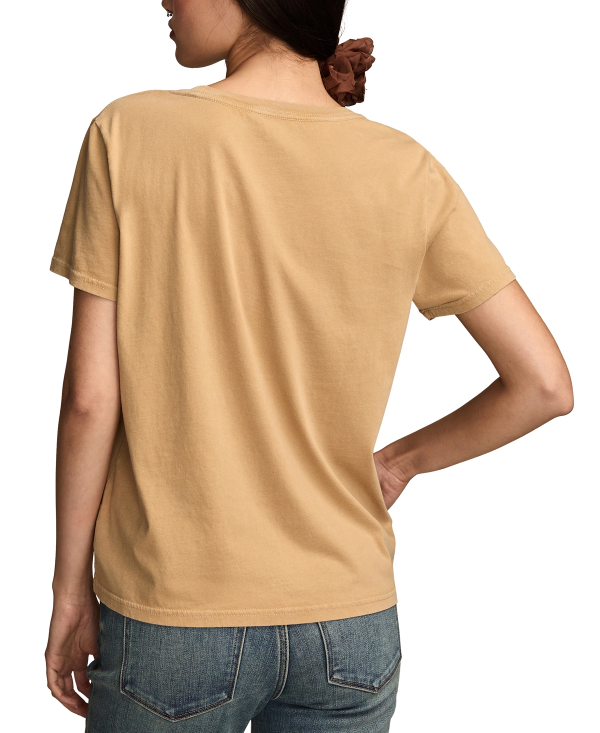 Lucky Brand Alive With Energy Graphic T-shirt In Nude