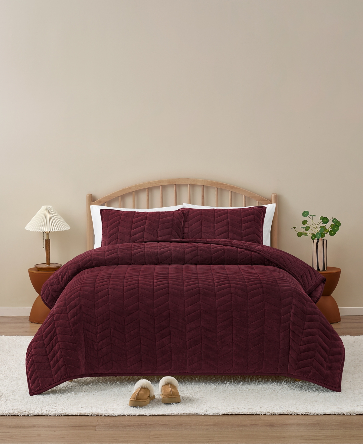 Ugg Coco 3-pc. Quilt Set, King In Red