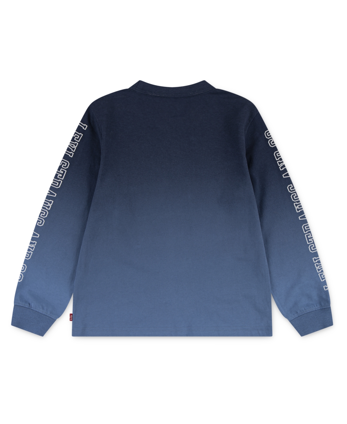 Levi's Big Boys Ombre Print Long Sleeve T-shirt In Blue