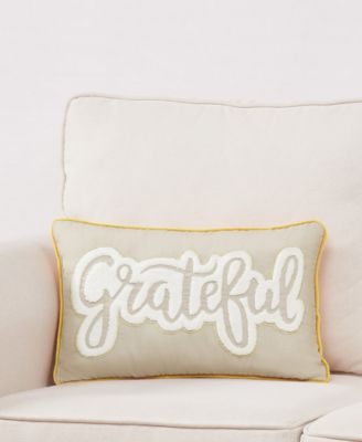 Grateful Decorative Pillow, 12"x 20"