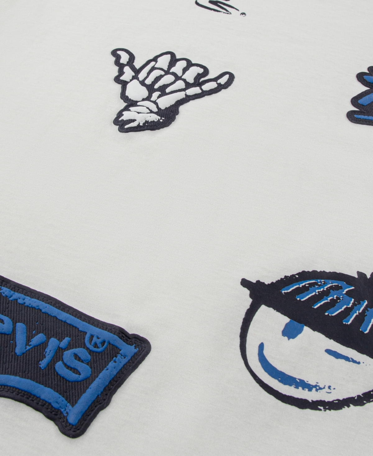 Levi's Big Boys Chill Doodle Short Sleeve T-shirt In White