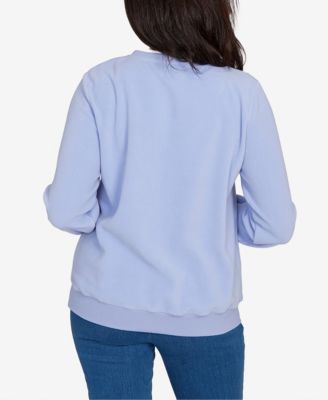 Women's Classic Embellished Crew Neck Anti-Pill Top