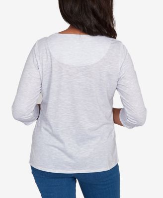 Women's Classic Santa and Tree Print Top