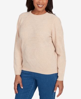 Women's  Classic Cable Chenille Pullover Sweater