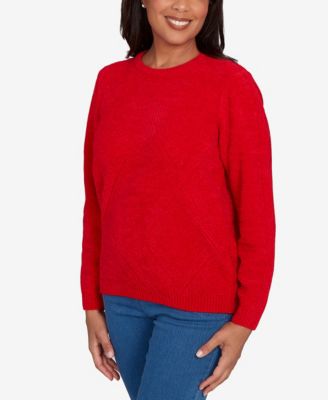 Women's  Classic Cable Chenille Pullover Sweater