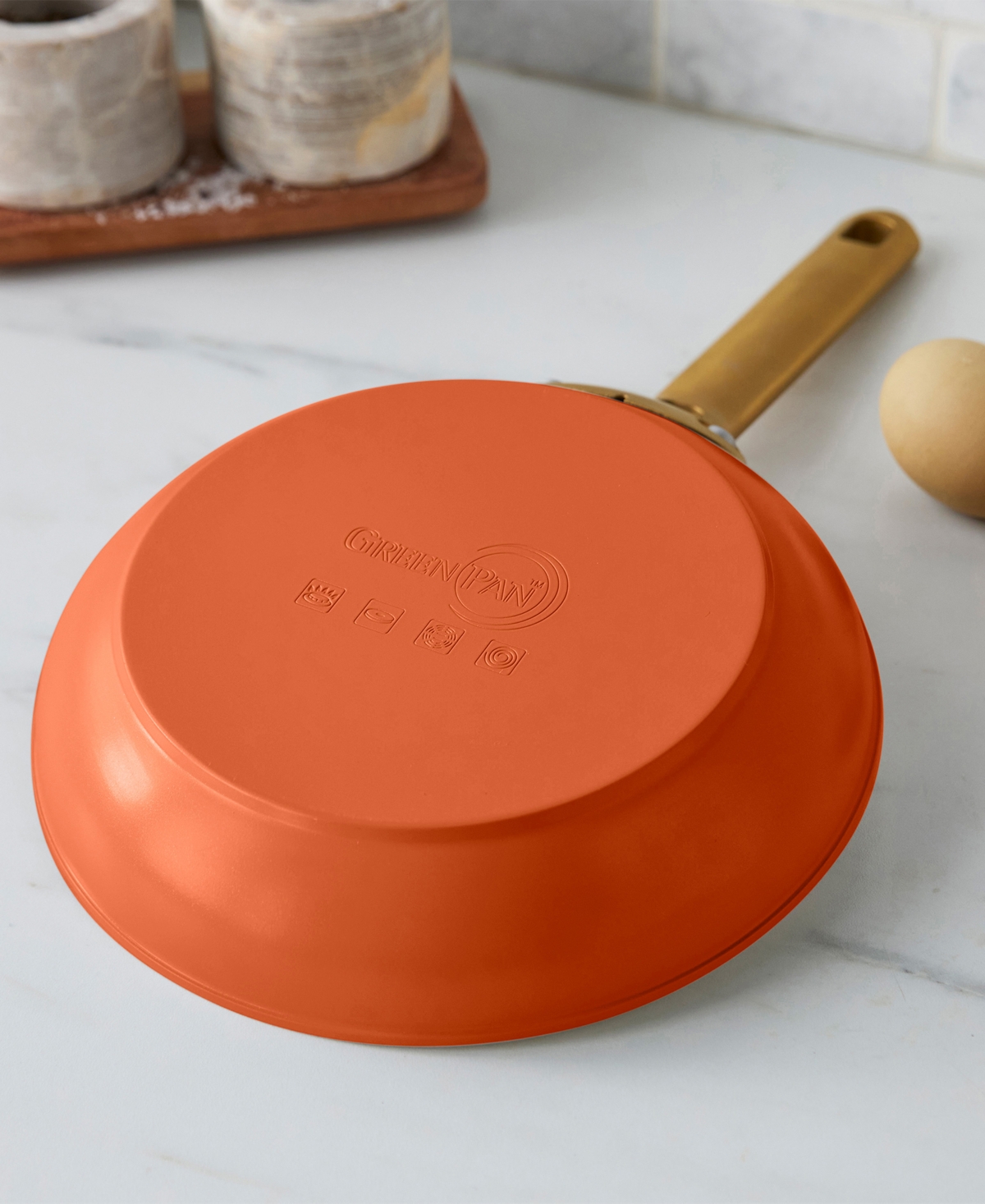 Greenpan Reserve 8" Ceramic Nonstick Frypan In Orange