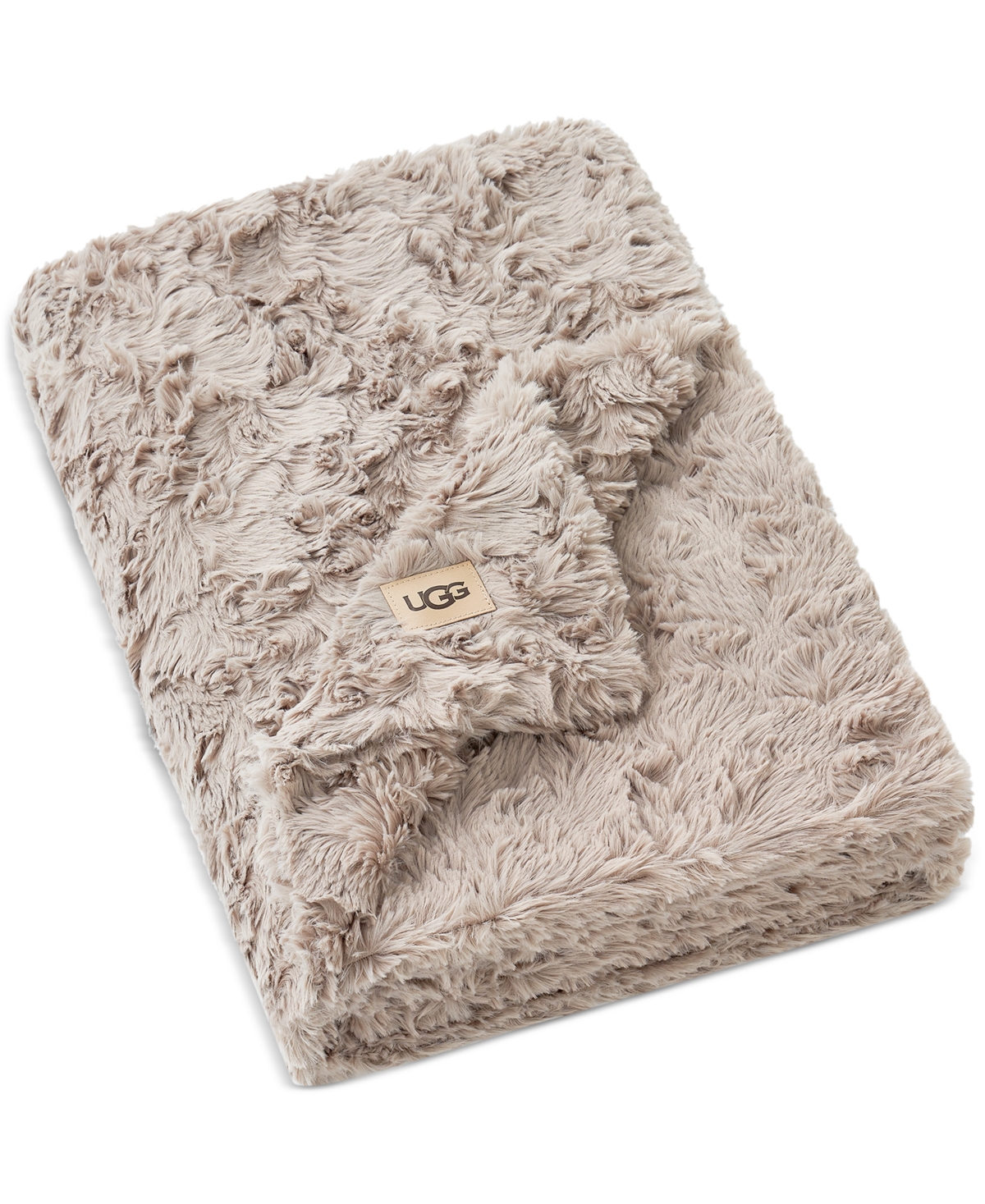 Ugg Adalee Faux Fur Throw, 50" X 70" In Neutral