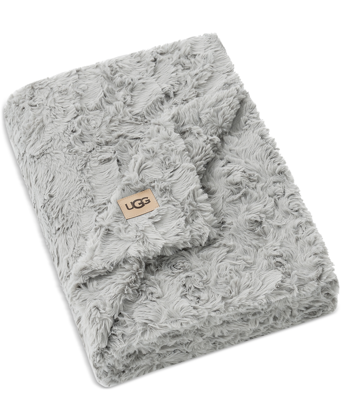 Ugg Adalee Faux Fur Throw, 50" X 70" In Gray