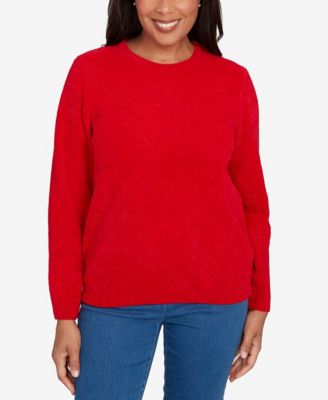 Women's  Classic Cable Chenille Pullover Sweater
